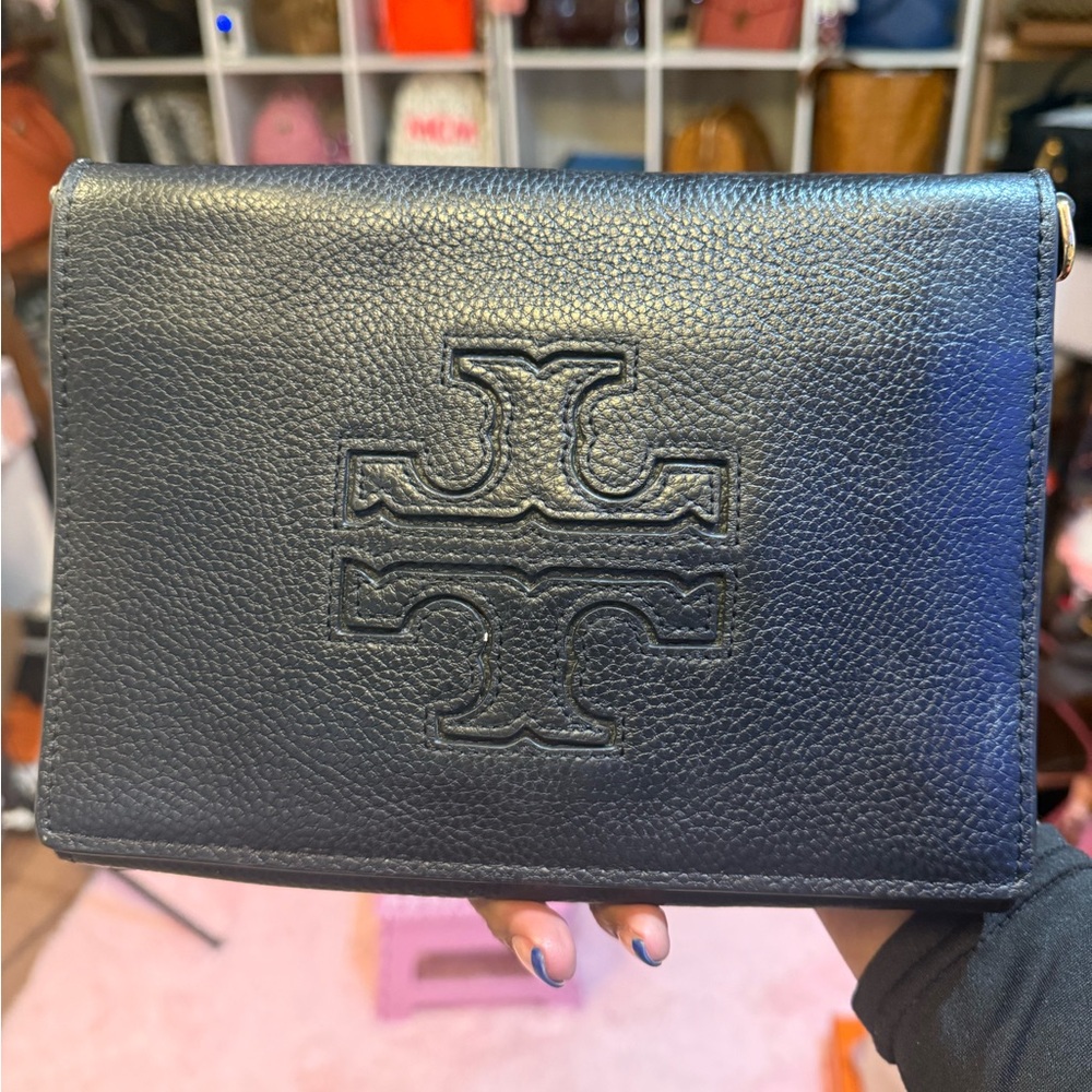 Tory Burch Black Leather Wallet - Picture 1 of 8
